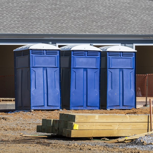 what is the expected delivery and pickup timeframe for the porta potties in Cassville